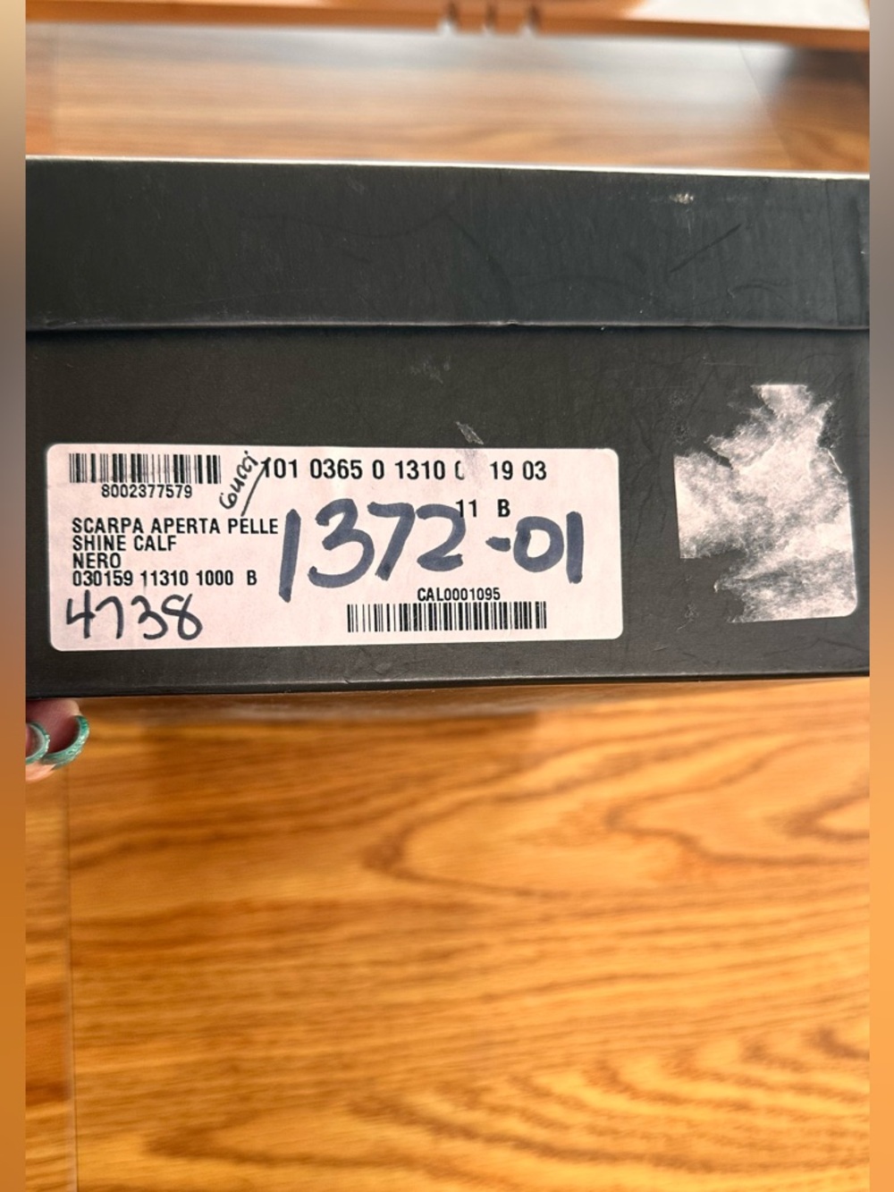 Gucci Leather Mid-Heel Slide Sandals, 3” heel, 11B, Made In Italy, Original Box - Picture 8 of 16